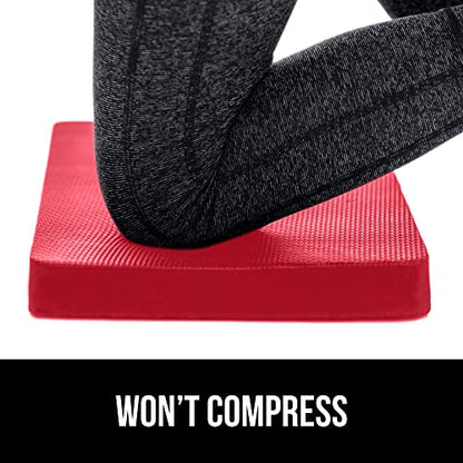 GORILLA GRIP® Extra Thick Foam Kneeling Pad for Gardening, 17.5x11 Red - color: Red