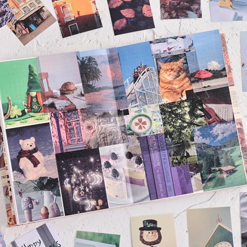 12 Sets 600 Sheets Washi Stickers for Journaling, Nature Season Festival Travel Flower Stickers Vintage Aesthetic Scrapbook Sticker Set for Bullet Journal Art Diary Card Craft Gifts Planner Notebook - style: Month Style