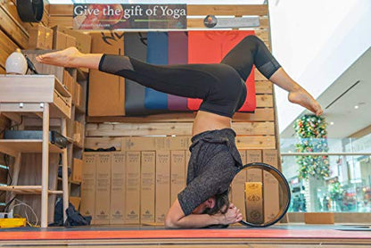 Enlighten Yoga Wheel - Great for Adding Active Strength and Flexibility to Your Exercise and Yoga Practice - color: Black