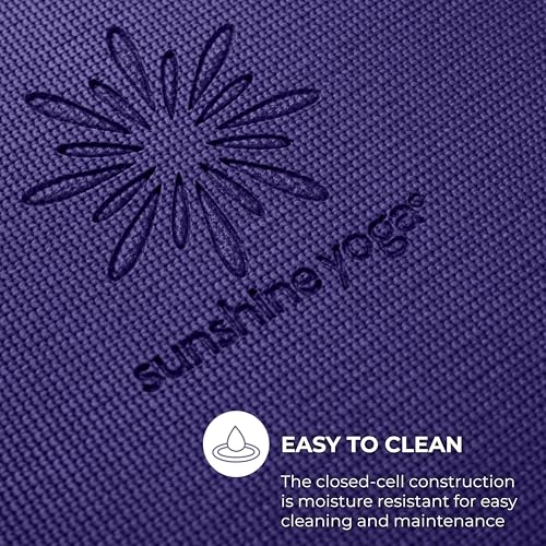 Voyage 5mm Studio Yoga Mats, 10 Pack, 72x24in | Extra Long, Anti-Tear Exercise Mats for Workout, Stretching, Fitness - Non Slip Gym Mats for Home, Schools and Studios - color: Purple