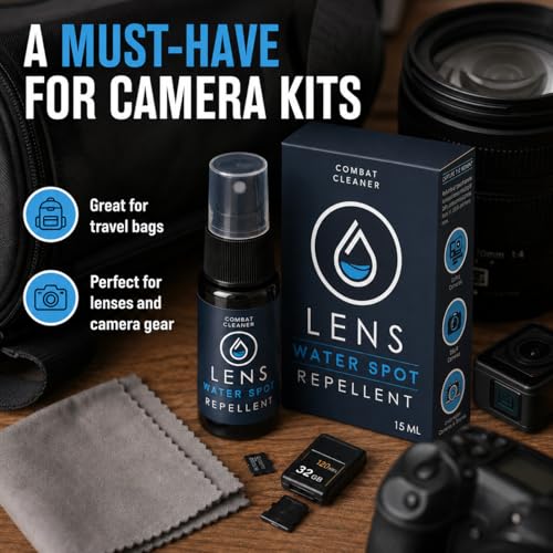 Combat Cleaner Camera Lens Cleaner with Microfiber Cloth, Camera Care Kit