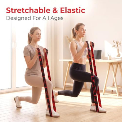 Andibro 1 Pack Resistance Bands, Stretch Straps with Loops for Yoga & Home