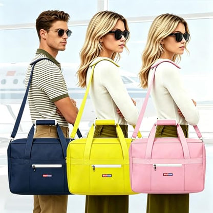 Gym Bag for Women Men, Water-Resistant Duffle Bag for Travel Sports, Lightweight Carry On Bag with Handles and Detachable Shoulder Strap (Blue) - color: Blue