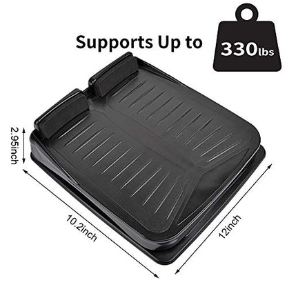 Slant Board, Adjustable Incline Board and Calf Stretcher, Stretch Board for Stretching Tight Calves or Plantar Fasciitis，Foot Stool Adjustable Strength Training Equipment Leg Exercise Machines - color: Black