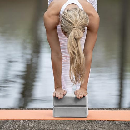 3in Foam Bulk Yoga Blocks, 10 Pack - color: Cool Gray