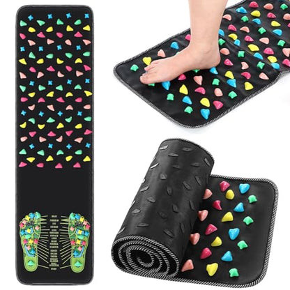 TrelaCo Foot Acupressure Massage Mat with Stones, 13.78 x 47.24 Inches - size: 13.78 x 47.24 Inch