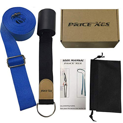 Adjustable Leg Stretcher Lengthen Ballet Stretch Band - Easy Install on Door Flexibility Stretching Leg Strap Great Cheer Dance Gymnastics Trainer Stretching Equipment Taekwondo Training - color: blue