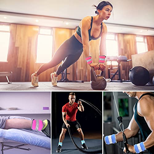 Ankle Weights A Pair of 1/2/3/4/6/8/10/12/20 LBS Wrist Leg Arm Weights for Women Men with Adjustable Straps, Strength weighted for Physical Therapy Running Walking Home Fitness Gym Workout Weight Loss - color: Blue
