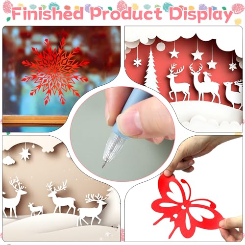 Knife Pen, A Complete Set Craft Cutting Tool Paper Cutter Pen Carving Tools for DIY Drawing Scrapbooking Tools and Crafting Utility Precision (6 Colors)