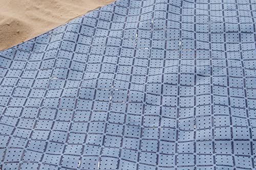 CGEAR Outdoor Travel Yoga Mat | Machine Washable Non-Slip Foldable & Portable Compact Workout Mat | Place on Yoga Mat | Exercise Mats - Folding Lightweight Yoga Mat for Women w strap 72" x 25"