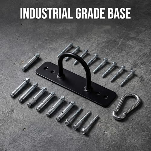 Lyellfe 2 Pack Battle Rope Anchor, Heavy Duty Wall Ceiling Mount Bracket