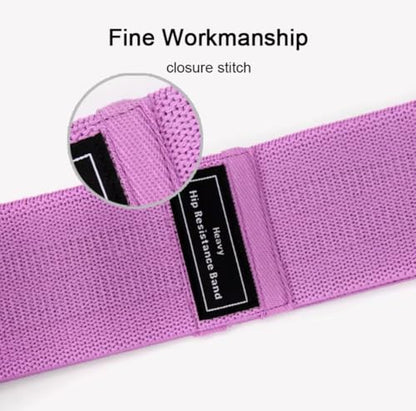 Premium Quality Non Slip Fabric Resistance Bands Gym Home Workout Exercise Stretching Yoga Pilates Loop Bands