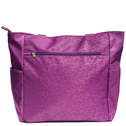 ESVAN Original Floral Tote Bag Large Shoulder Bag with Multi Pockets for Gym Travel Beach Daily Bags - color: A2