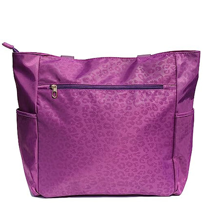 ESVAN Original Floral Tote Bag Large Shoulder Bag with Multi Pockets for Gym Travel Beach Daily Bags - color: A2
