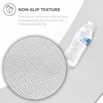 Ascend 6mm Thick Yoga Mat Roll, 50ft x 24in - color: White