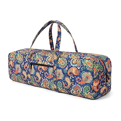 Boulder Bee | Yoga Mat Bag | Large Yoga Mat Carrier with Wet Pocket | Yoga Gifts | Gym Tote Bag for Women - color: Green