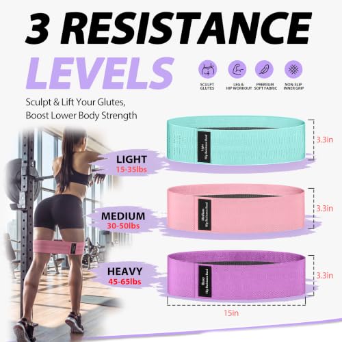 WHATAFIT Resistance Bands with Handles, 5-Level Exercise Bands for Workout - color: Mottled