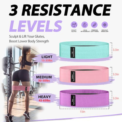 WHATAFIT Resistance Bands with Handles, 5-Level Exercise Bands for Workout - color: Mottled