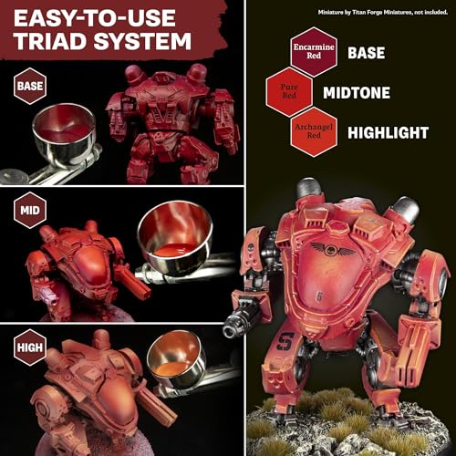 The Army Painter, Warpaints Air Most Wanted Paint Set, 22 x 18 ml | 19 Acrylic Airbrush Paints, incl. 2 Metallics, 1 Fluorescent, 1 Medium & 3 Speedpaints - For Models and Miniature Painting - color: Air Most Wanted Set