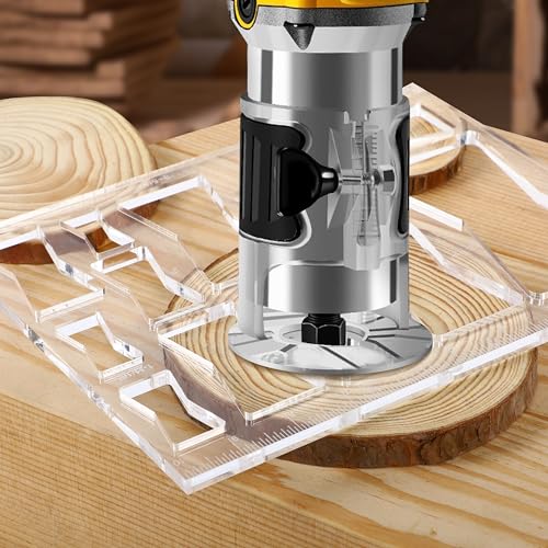13-in-1 Woodworking Router Jig Kit - Bowtie, Butterfly Inlay & Decorative Templates - 10 x 7.9 inches - style: 1 Pack Butterfly