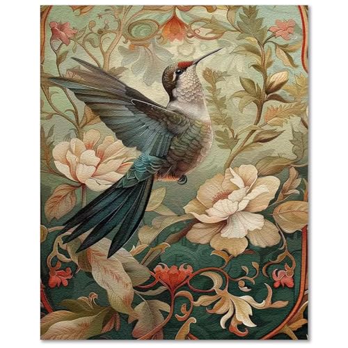 Paint by Numbers Flowers, Wildflowers Paint by Numbers for Adults 16x20 in | Painting by Numbers for Adults, Acrylic Oil Painting, DIY Crafts for Adults, Ideal Gifts for Home Wall Decor, Frameless - color: Hummingbird 2