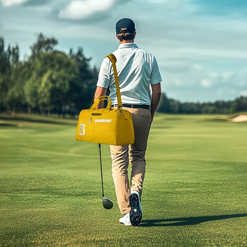 Golf Duffel Bag, Small Duffel Bag for Outdoors, Sports, Yoga, Gym, Swimming and Weekend Getaways, Travel Tote Bag for Waterproof Lightweight Carry-On Workout