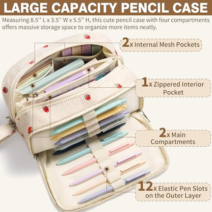 62PCS Aesthetic School Supplies Cute Back to School Supplies Stationary Set | College Preppy Essentials Kit with Large Pencil Pouch Case, Pastel Highlighters Gel Pens Mechanical Pencils for Student Girls - color: Blue Floral