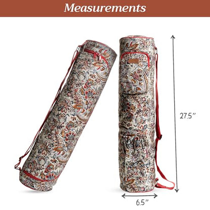 Maison d' Hermine Yoga Mat Duffle Bag Gym Tote Yoga Mat Carry Bag - color: Jaipur, style: Yoga Mat Carry Bag