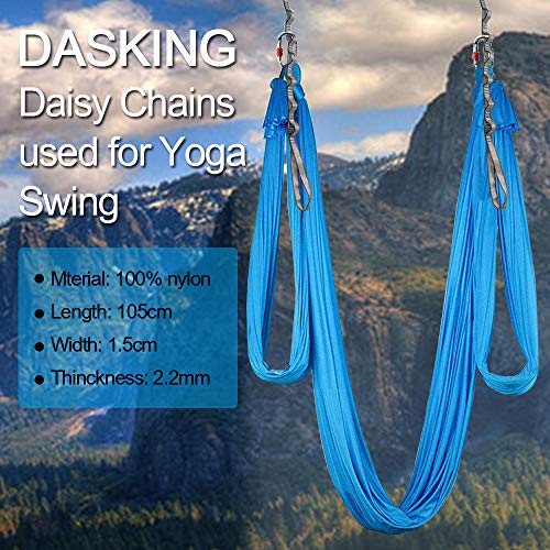 23KN (5070 lbs) Heavy Duty Straps, 2 Pack Adjustable Daisy Chain Webbing - color: Grey