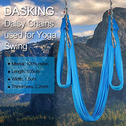 23KN (5070 lbs) Heavy Duty Straps, 2 Pack Adjustable Daisy Chain Webbing - color: Grey