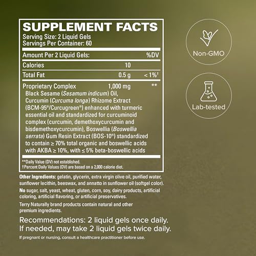 Terry Naturally CuraMed Acute - Muscle Soreness & Pain Relief - 120 Count - size: 120 Count (Pack of 1)