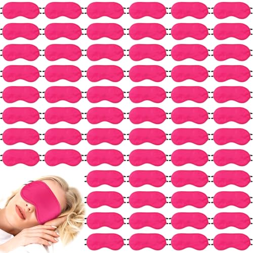 Tarpop 200 Pcs Eye Masks Adjustable Sleeping Mask, Rose Red - color: Rose Red