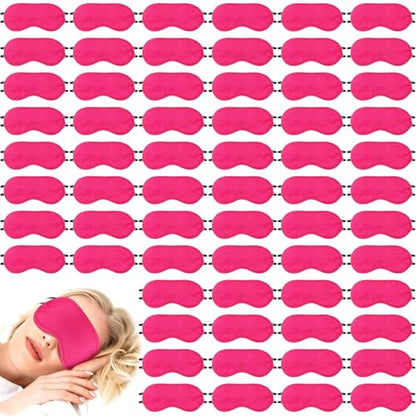 Tarpop 200 Pcs Eye Masks Adjustable Sleeping Mask, Rose Red - color: Rose Red