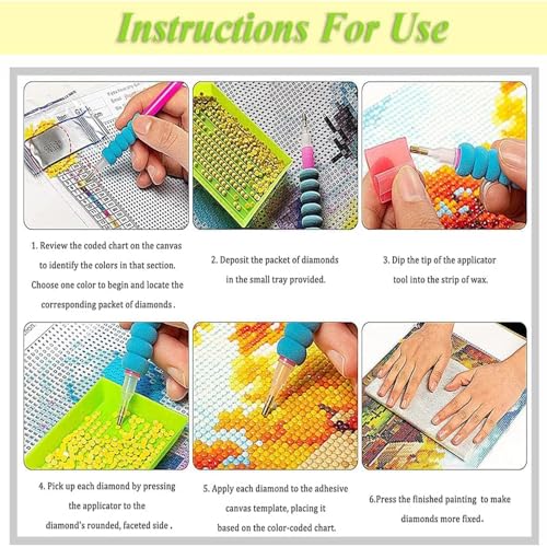Diamond Art Kits for Adults,Seaside Town Diamond Painting Kits 12X16 Inch | 5D Diamond Art Paintings for Beginners,Round Full Drill Diamond Dot Tools Kit,Extra Diamonds,Stress Relief Craft,DIY Gift - color: Seascape-2604
