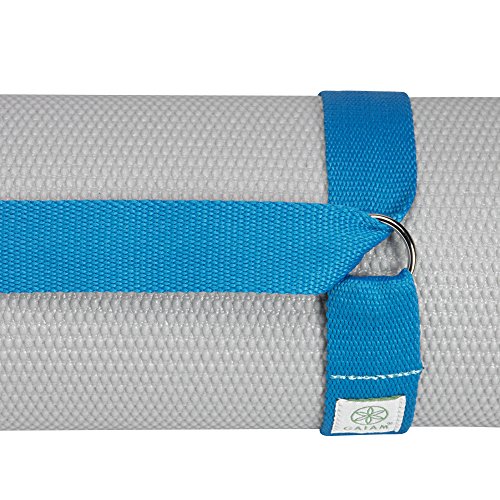 Gaiam Easy-Cinch Yoga Mat Sling - Durable Carrying Strap for Yoga Mat with Metal D-Rings for Secure Fit (No Mat Included) - color: Fuchsia Or Blue