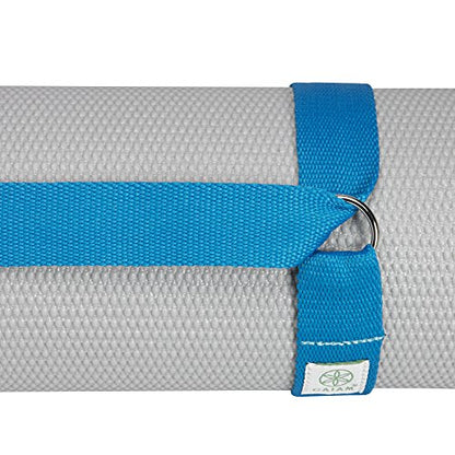 Gaiam Easy-Cinch Yoga Mat Sling - Durable Carrying Strap for Yoga Mat with Metal D-Rings for Secure Fit (No Mat Included) - color: Fuchsia Or Blue