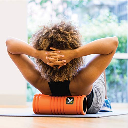 TRIGGERPOINT Performance Therapy Grid Foam Roller with Free Online Instructional Videos, Original (13-inch), Orange