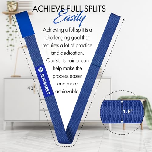 Cheer Stretching Strap for Flexibility Training and Stunt Practice | Durable Stretch Band to Improve Flexibility and Range of Motion, Essential Accessory for Cheerleaders - color: Navy