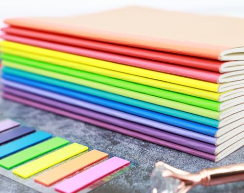 A5 Blank Notebook Bulk,48 pack Kraft Cover Blank Sketch Book Pad Travel Journals with Pastel Color Spine for Students Office, 60 Pages, 8.3”x 5.5” - style: 48pack Blank page