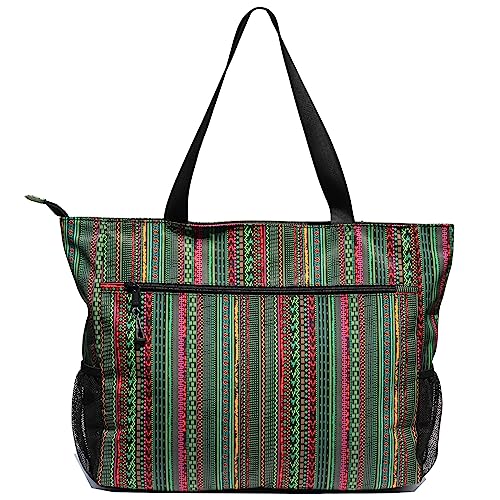 ESVAN LARGE BEACH BAG Water Resistant Lightweight 20 inch Women Oversize Tote Bag for Gym Beach Travel Pool Yoga Nurse - color: A05