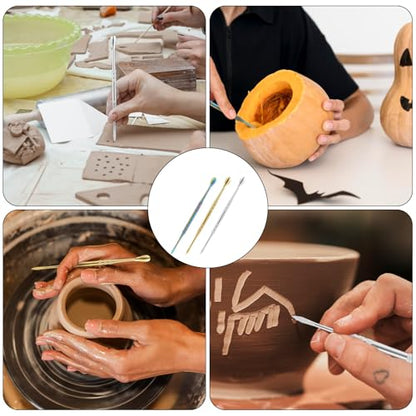 3pcs Wax Carving Tools Set, Stainless Steel Sculpture Tool Wax Tools Kit Sculpting Tool Spoon, Wax Carving Tool Set for Carving Modeling
