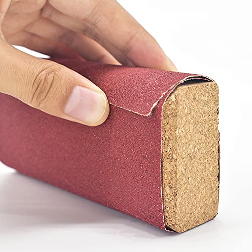Cork Sanding Blocks 4-1/4"x 2-3/8" x 1-3/16" Hand Sanding Tool for sandpaper - 3pcs