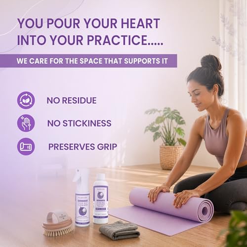Flexies Foaming Yoga Mat Cleaner Refill Pack | Plant-Based Foaming Spray | Deep Cleans Yoga and Pilates Mats, 6.76 fl oz, Lavender - color: Refill Lavender