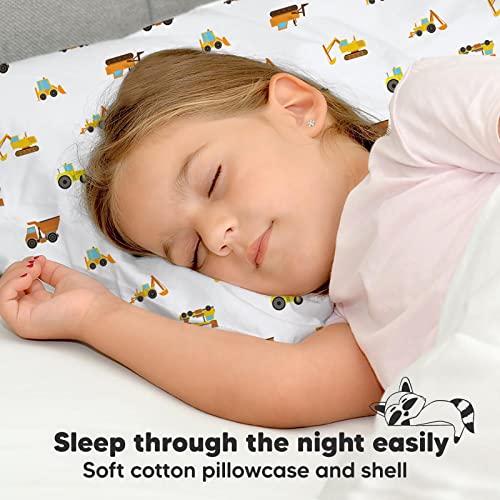 Toddler Pillow with Pillowcase 13x18 My Little Dreamy Pillow (Construction) - color: Construction