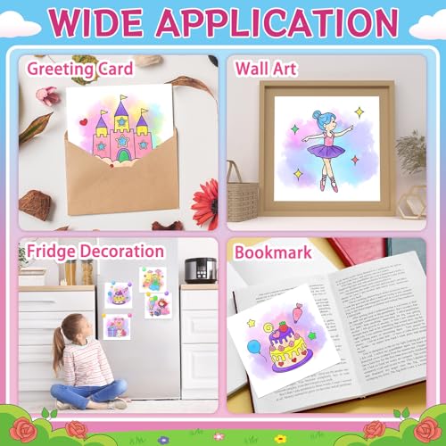 SOCOLER Paint with Water Coloring Books for Kids & Toddlers,Princess &Party | Mess Free Watercolor Painting Set, Water Color Painting Book,Craft Art Kit, Boys & Girls Birthday Gift, Travel Activity Toy - style: Princess and Party