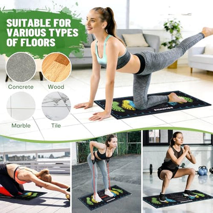 31.5'' X 13.8'' Anti-Slip Squat Mat with Foot Position Guides, Professional-Grade Exercise Mat Perfect for Squats, Leg Training and Lunges, Enhancing Muscle Activation, Versatility and Safety for Home Fitness Enthusiasts - color: Black