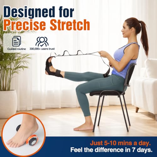 comness Plantar Fasciitis Relief Kit – Foot Stretcher and Foot Massager Roller, Stretch and Roll Routine for Heel Pain,Arch Pain, Simple At-Home Daily Foot Care - color: Black（2pcs）