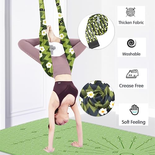 TOCO FREIDO Waist Back Leg Stretch Strap/Yoga Fitness Band, Leg Stretching Assist Trainer, Yoga Stretcher, Back Bend Split Inversion Strap for Fitness, Dance, Ballet, Gymnastics - color: Green New