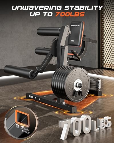 FEIERDUN 4-in-1 Adjustable Leg Extension Curl Machine - 700lbs Capacity Leg Extension Machine for Lower Body Workouts - Adjustable Leg Curl Machine