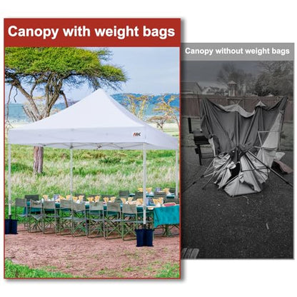 ABCCANOPY Canopy Weights 120 LBS Tent Sand Bags,4-Pack Navy Blue(No Sand) - color: Navy Blue, size: 120 LBS